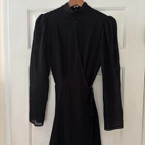 NWT Reformation Ottessa Sheer, Black Dress